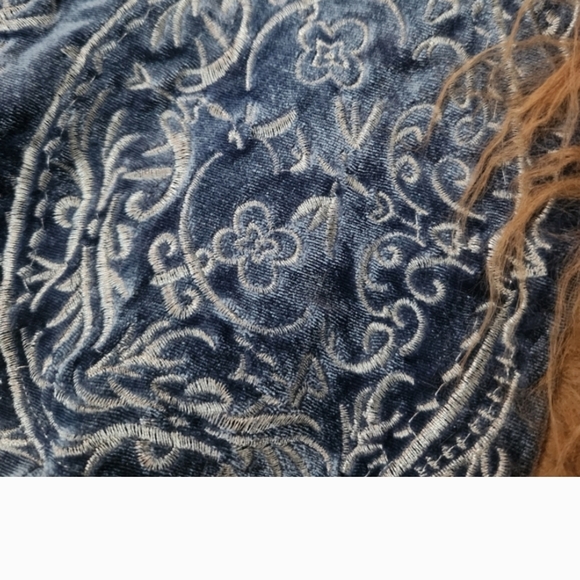 Free People Penny Lane Coat  with Brown Faux Fur Trim Nwt - Picture 3 of 3